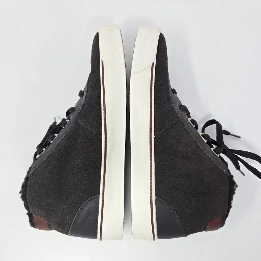 Nike Toki Premium FB Baroque Brown Suede Fur Lined Mid Top Sneakers 10